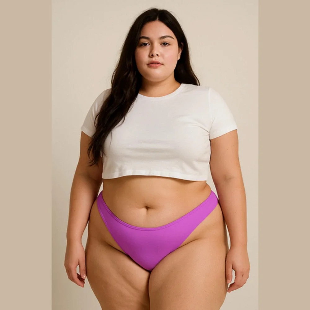 Skims medium coverage Bikini Bottoms Purple Pink Magenta color Size 4X NWT New